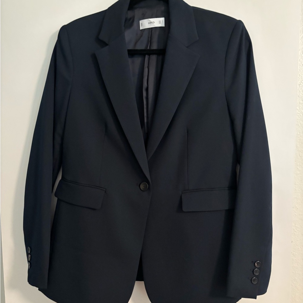 Mango Navy Blazer - Picture 2 of 3